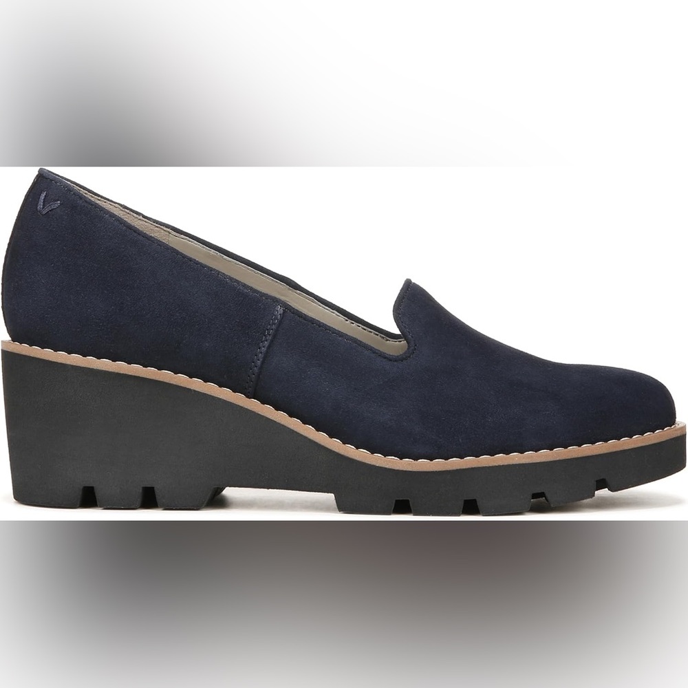 Vionic Womens Willa Wedge 8.5 Navy Sde - Picture 4 of 7